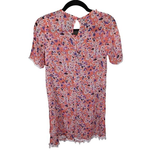 D-Signed by Disney Short Sleeves Pink Printed Dress Women's Large - Picture 2 of 6